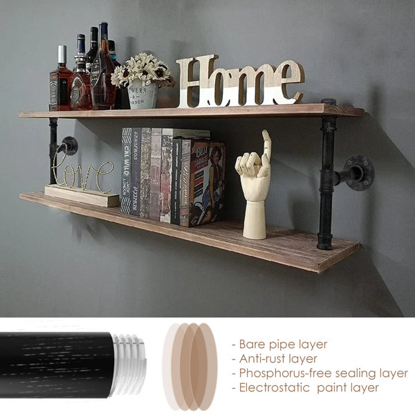 Latitude Run Piece Floating Shelf Wayfair